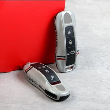 適用與新保時捷18-24款新卡宴新帕拉梅拉911Taycan鑰匙殼鑰匙套