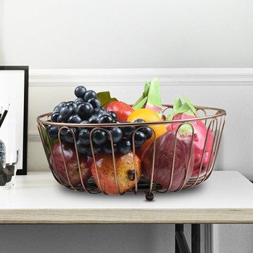 歐式簡約水果盤家用客廳創意網紅水果籃桌面大容量果盆零食收納筐