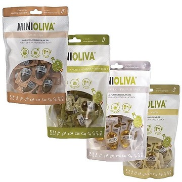 #悠西將# 西班牙 Minioliva 橄欖油隨身包 橄欖油 便利包 大蒜風味 檸檬風味 白松露風味 特級 初榨 隨身包