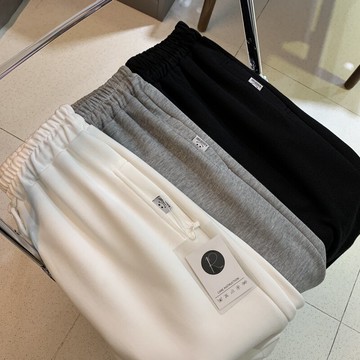 質量贊 黑色運動褲女寬松束腳褲F-39夏季松緊高腰直筒休閑衛褲子