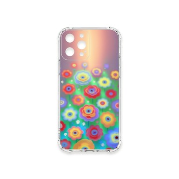 iPhone 12 Pro Max 殼 TRON IPhone 12 PRO MAX 炫彩花朵 四角防摔殼 手機殼