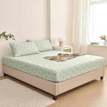 (雙人/加大) / 精梳棉床包枕套組 / 晨曦花語 / HOYACASA