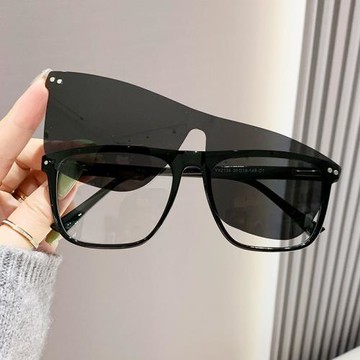 墨鏡TR90磁吸眼鏡室內室外防藍光放紫外線二合一近視眼鏡框太陽鏡