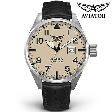 其他錶款 瑞士 AVIATOR Airacobra P42 戰鬥機飛行腕錶-V.1.22.0.190.4