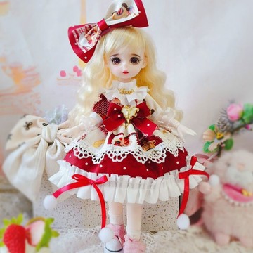 【精品娃衣】新款30釐米娃娃衣服6分BJD套裝公主裙裙子小女孩時尚可愛衣服換裝