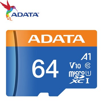 ADATA 威剛 64GB 100MB/s microSDXC TF UHS-I A1 V10 記憶卡