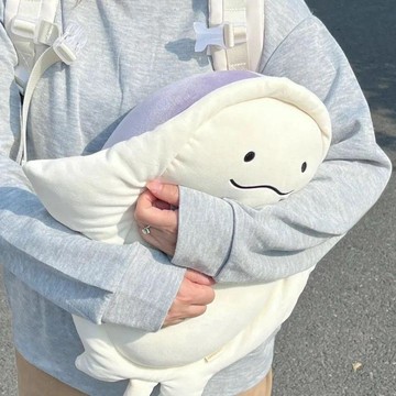 🚚甄選優品💨可愛柔軟鰩魚玩偶 魔鬼魚抱枕 鰩魚公仔 毛絨玩具 魔鬼魚娃娃 睡覺公仔 兒童節禮物 生日禮物