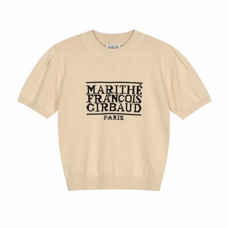 Marithe Francois Girbaud (マリテフランソワジルボー) W CLASSIC LOGO HALF KNIT  (1MG23SKN103) 正規品 送料無料 LINEショッピング