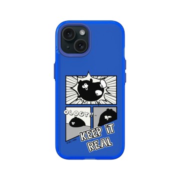 iPhone 15 Clear 激光藍 - 奧樂雞 Ology - KEEP IT REAL