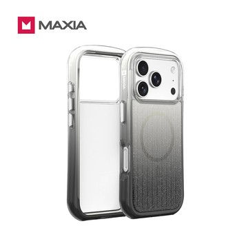 【MAXIA】iPhone 18 Pro Max Glitter 閃亮行李箱磁吸保護殼- 星鑽灰（兼容iPhone17 Pro Max）