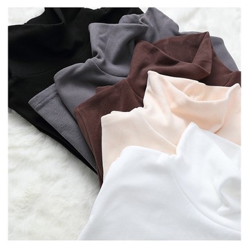 【🍒櫻桃大尺碼】M-3XL 大尺碼秋冬雙面加厚德絨保暖高領打底衫0196