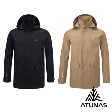 【ATUNAS 歐都納】男款都會GORE-TEX 2L+羽絨中長版兩件式外套A1GT2513M/2色可選
