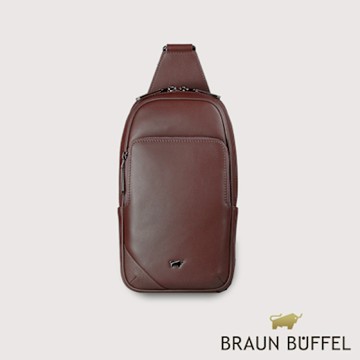 【BRAUN BUFFEL 德國小金牛】台灣總代理 加利恩-A 胸包-培土棕/BF561-22-POS