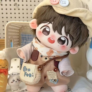 出清✨原創渝丸丸逆愛梓渝棉花娃娃20cm可愛明星周邊玩偶公仔送朋友禮物 海星體娃娃配件 無屬性棉花娃 交換禮物
