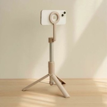 新品 美極品【 3.0 三腳架自拍棒-磁吸版 】自拍神器｜N52強力磁吸｜藍牙遙控｜旅行必備｜贈磁吸環｜一吸即拍｜自拍棒