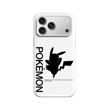 iPhone 17 Pro Max SolidX 白 - 寶可夢 Pokemon - 皮卡丘剪影