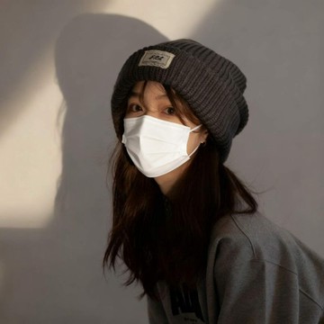 貼布堆堆針織帽🔥男生大頭圍保暖毛線帽 女生冬季護耳冷帽 日常休閒堆堆帽 大頭圍包頭帽 秋冬百搭針織帽 冬季保暖毛線帽
