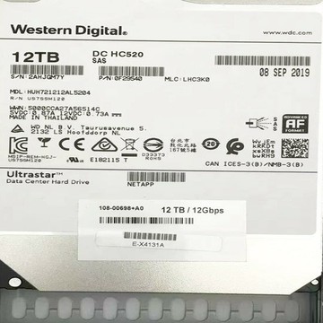 {可打統編 超低價}NetApp E-X4132A-0E-C X4131A 12T 7.2k 12Gb DE460C 存儲硬盤