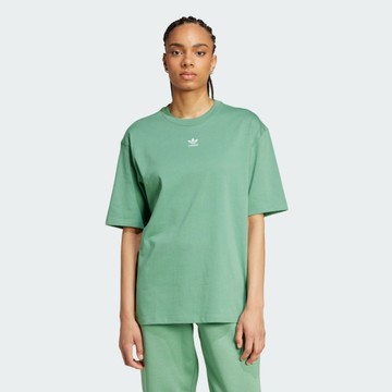ADIDAS 短T ESS BOYFR TEE 綠色 寬版 短袖 上衣 女 IY7323