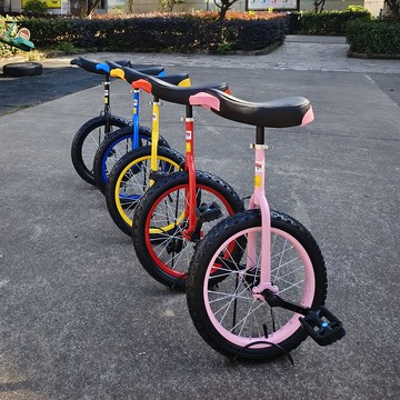 台灣公司/開發票 浩隆彩圈獨輪車兒童成人獨輪自行車單輪平衡車平衡單車學生游樂