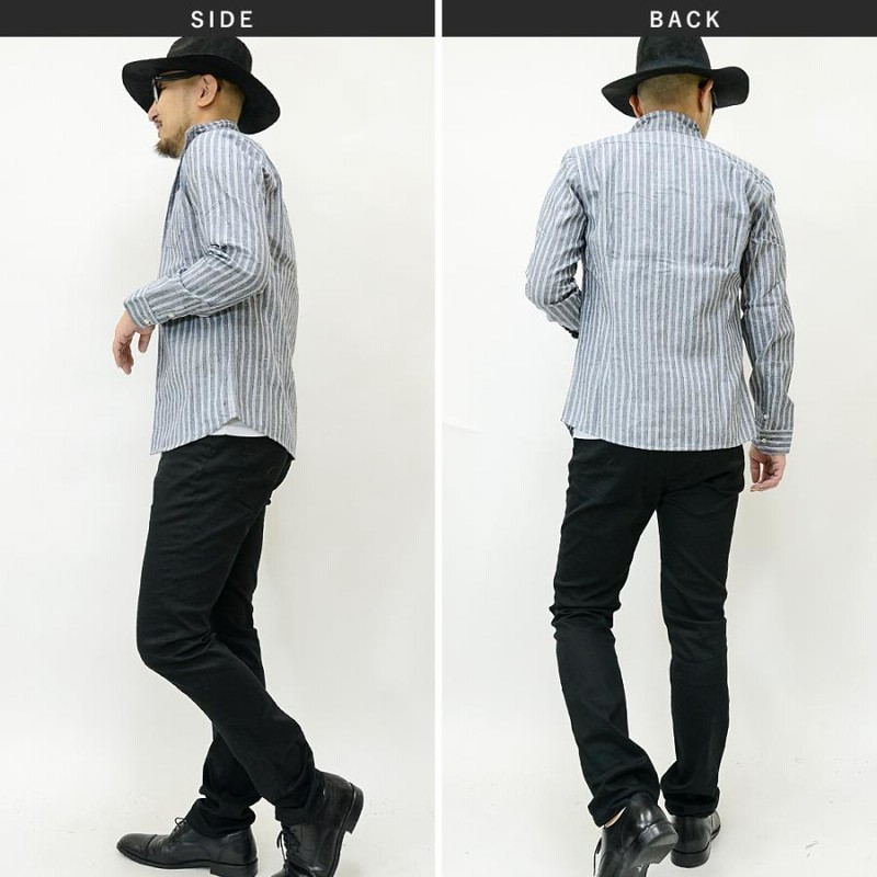 リネン100% ストライプシャツ - ブルー | ZARA Japan / 日本