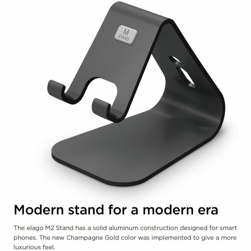 elago iPhone用デザインスタンド M2 Stand ブラック EL-M2-Stand-BK ...