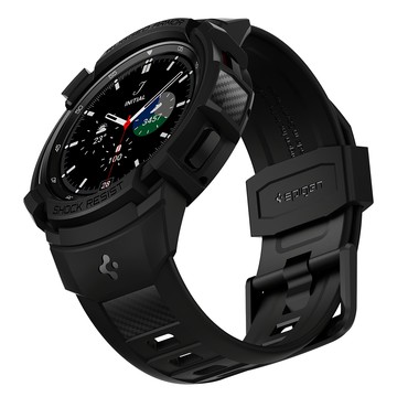 Spigen Galaxy Watch Rugged Armor Pro 錶帶一體式保護殼  黑色  1個  Galaxy Watch 4 Classic (46mm)
