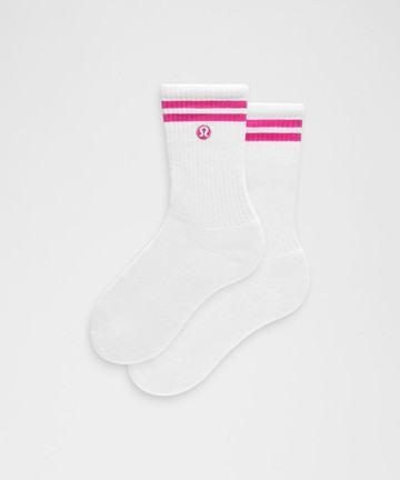 Unisex Daily Essential Crew Socks Stripe Size XL