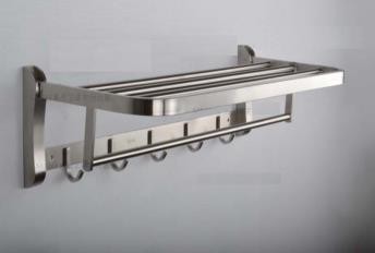 熱銷第一 奧汀不銹鋼304 拉絲紋折疊浴巾架/CZ30421