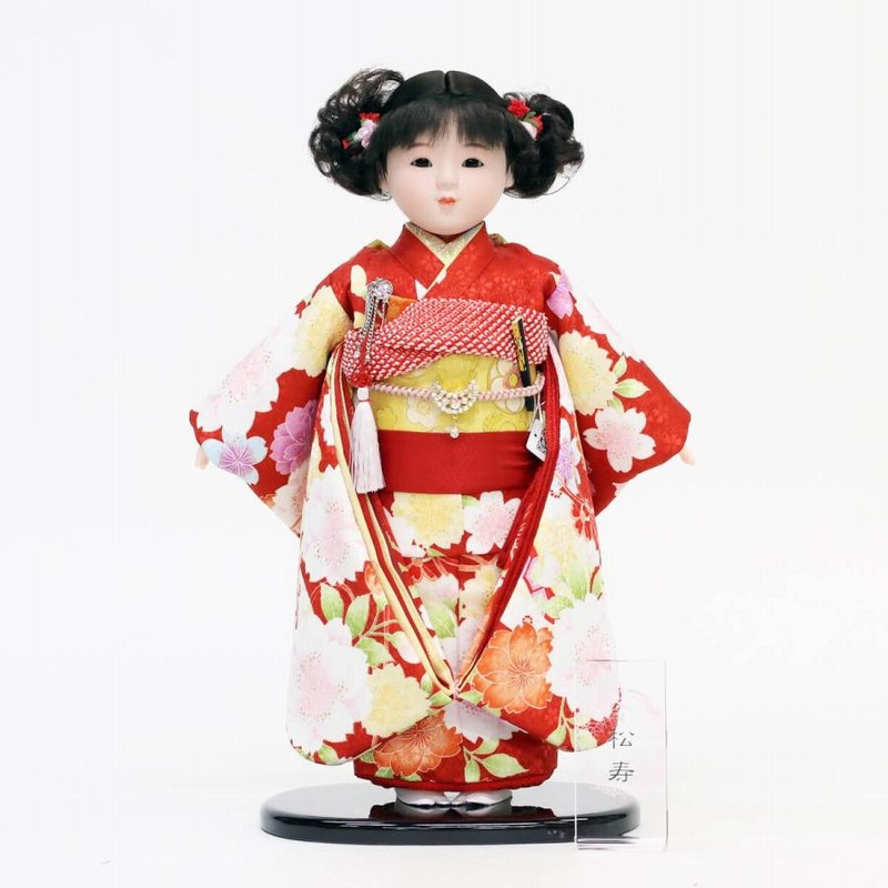 市松人形 市松人形】久月 市松人形 10号 正絹 - 雛人形・五月人形の