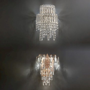 8W/10W 三色變光水晶壁燈｜F87-22-8237-1、22-8237-2