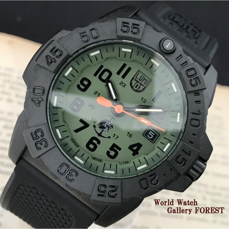 ルミノックス LUMINOX ネイビーシールズ 3500シリーズ グリーン文字盤 ...