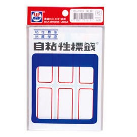 華麗牌自黏貼紙-紅框WL-1015