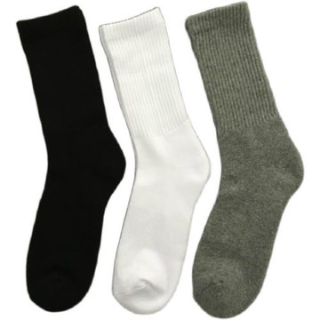 10雙29元男士毛巾底純棉運動襪防臭吸汗女士長筒籃球襪黑白色襪子