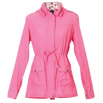 LV3213 女抗紫外線單層風衣(玫瑰紅)