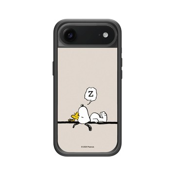 iPhone Air Mod NX -邊框背蓋組合 (相機按鈕) 黑 - 史努比 Snoopy - Snoopy Take A Nap