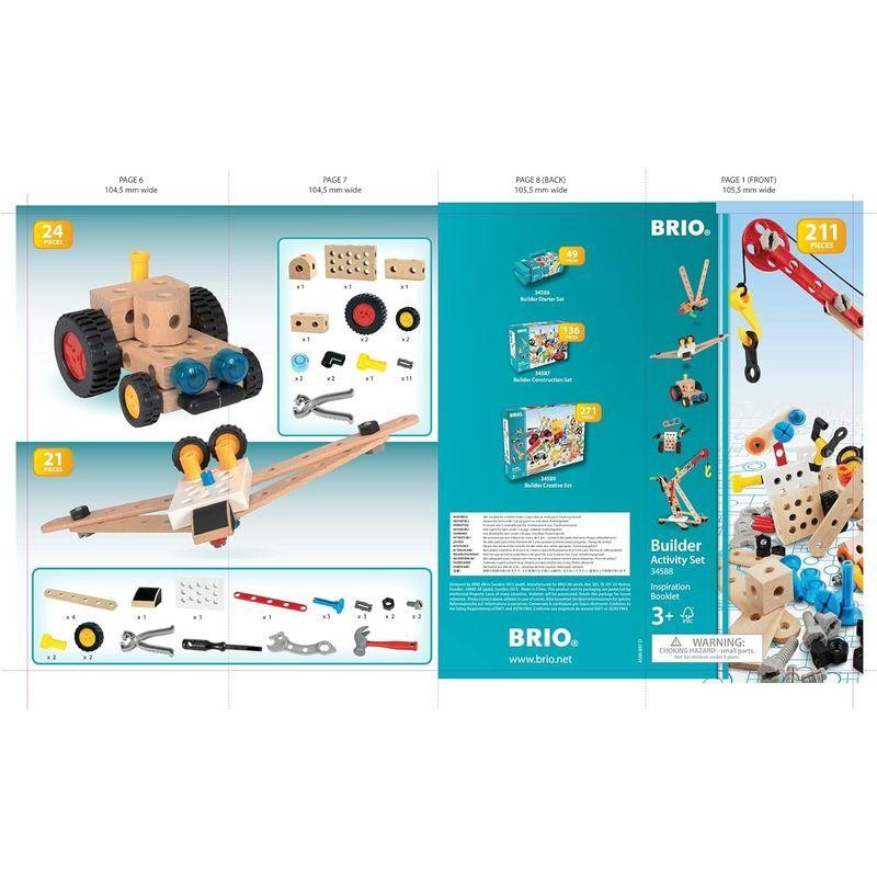 BRIO (ブリオ) ビルダー アクティビティセット 全210ピース 対象年齢 3