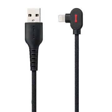 RONEVER L型編織充電傳輸線 Lightning 33g  1.2m  黑色  1條