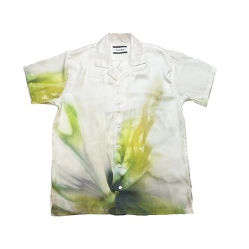 原創新品TAAKK 23SS OPEN COLLAR水墨畫抽象人造絲夏威夷短袖襯衫