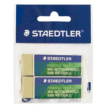 STAEDTLER施德樓 綠能塑膠擦-2入裝