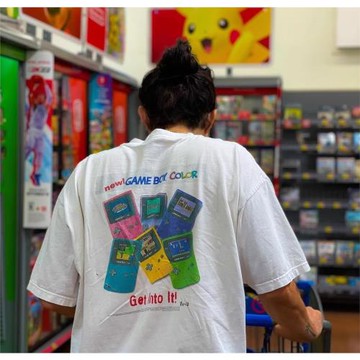 王有病工作室 重磅260G！vintage Game 設計感游戲機男女短袖T恤