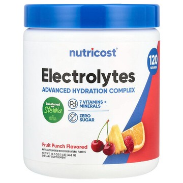 Nutricost, 電解質，高階補水複合物，混合水果味，1 磅（468 克）