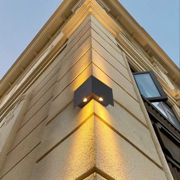 免運/快速出貨 戶外壁燈太陽能洗墻燈別墅庭院燈圍墻壁燈陽臺花園外墻燈拐角燈