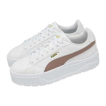 Puma 休閒鞋 Karmen II MU 女鞋 白 復古 皮革 厚底 增高 401202-06