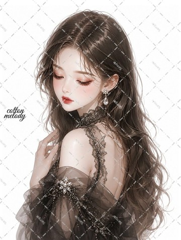 原創貼紙 no.9872 人物貼紙 原創貼紙 人物貼紙 女孩貼紙 原創人物貼紙