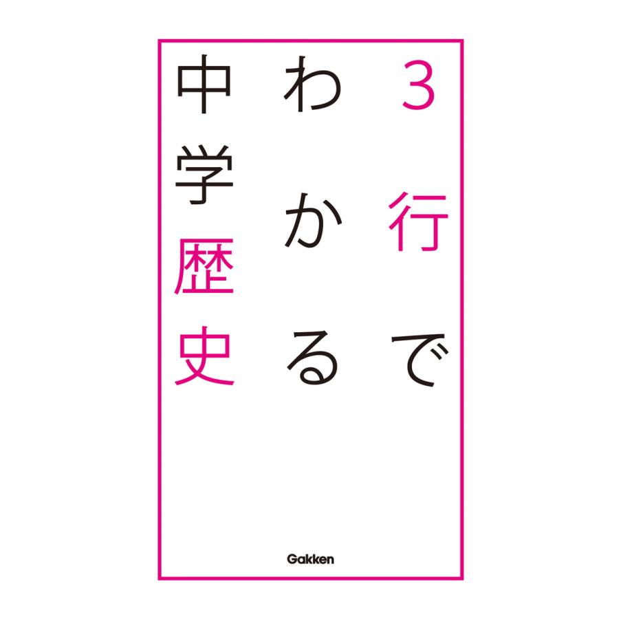 3行でわかる中学歴史