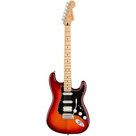 フェンダーPlayer Stratocaster HSS Plus Top Electric Guitar Right-Handed, Aged Ch