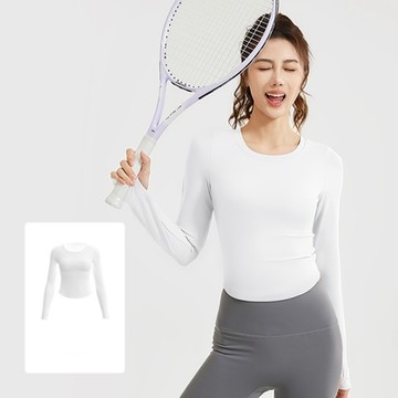 【ALLK 歐楷】促銷 胸墊親膚韻律瑜珈服上衣 4色(尺寸L-2XL/中大尺碼/運動/健身)