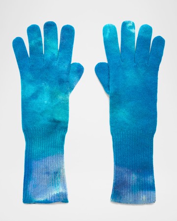 The Courchevel Cashmere-Blend Ice Dyed Gloves