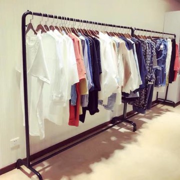 落地家用單桿式掛衣架臥室晾衣架室內簡易衣架簡約曬衣服收納架子